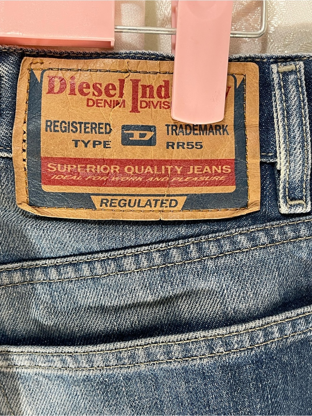 Diesel Faded Blue Straight Jeans - Picture 5 of 10